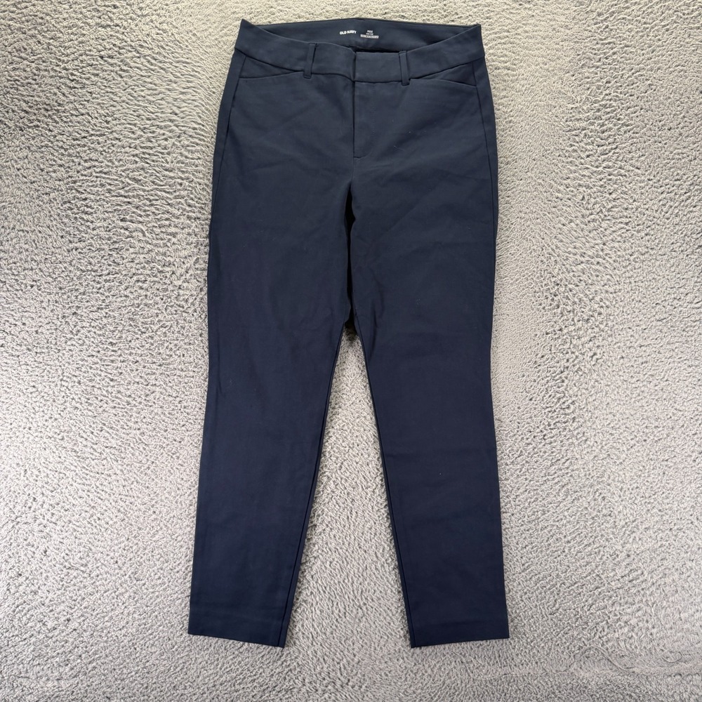 Old Navy Pixie Pant Women's 8 Blue Cotton Ankle Skinny Career Preppy Stretch